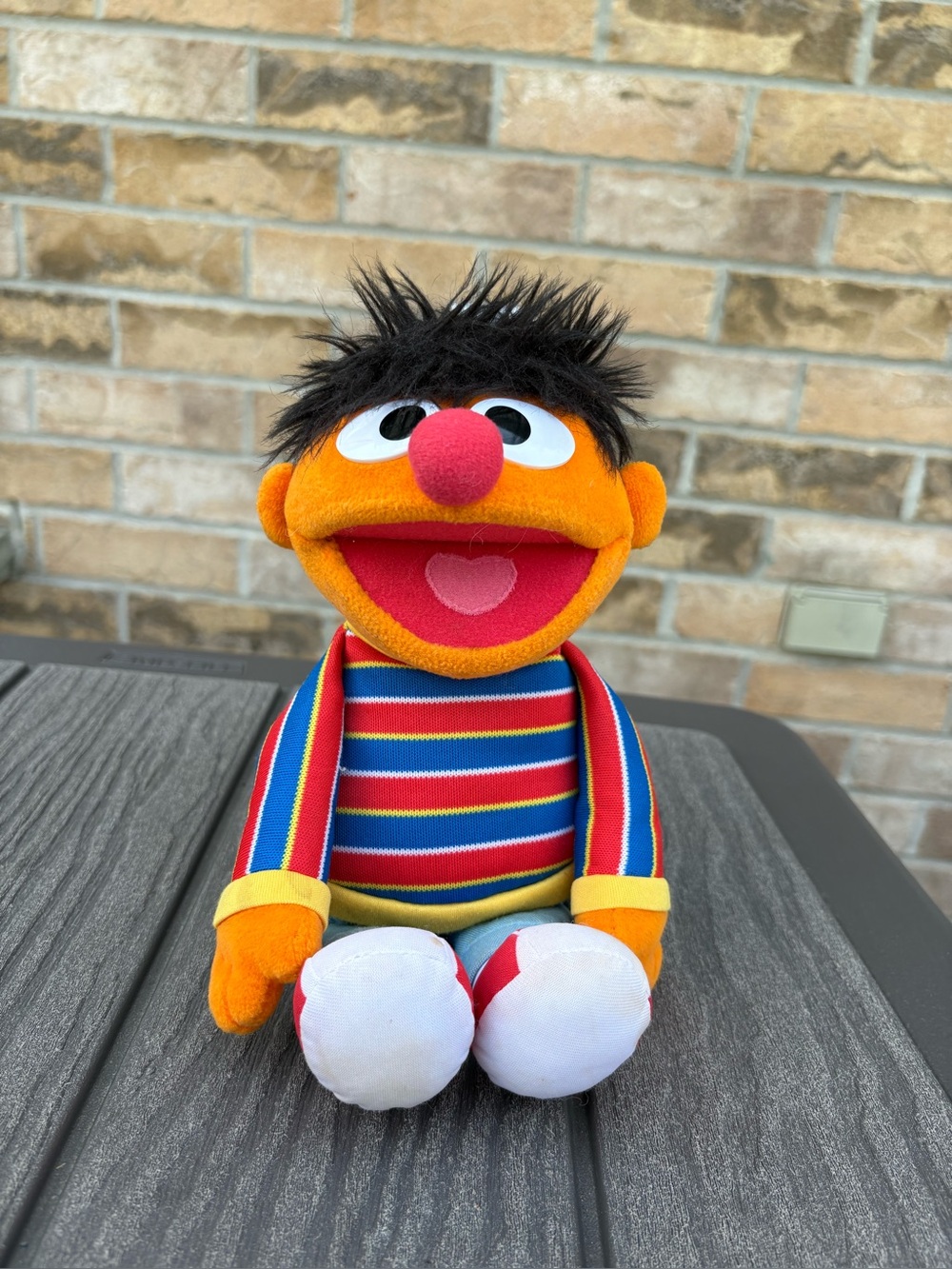 2/$12 ERNIE Sesame Street 2002 Plush Figure Doll Toy Gund Inc VTG